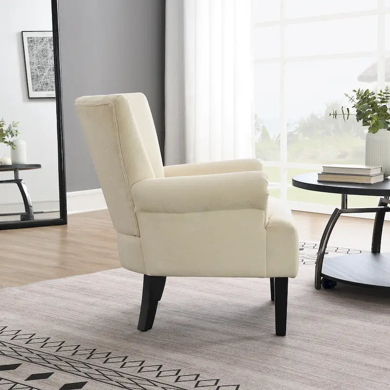 Poltrona a schienale alto Beige Channel