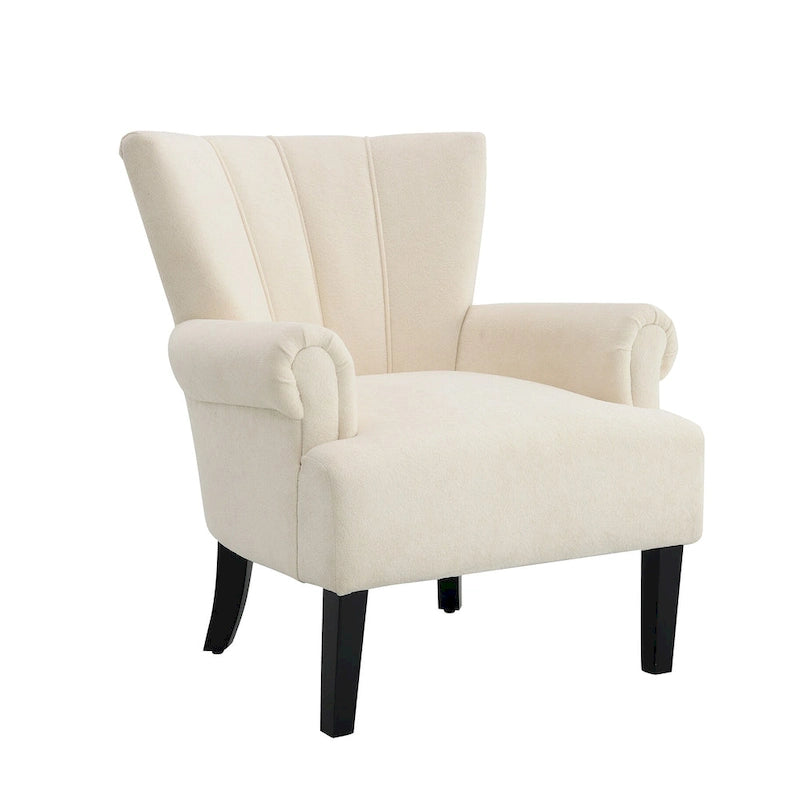 Poltrona a schienale alto Beige Channel