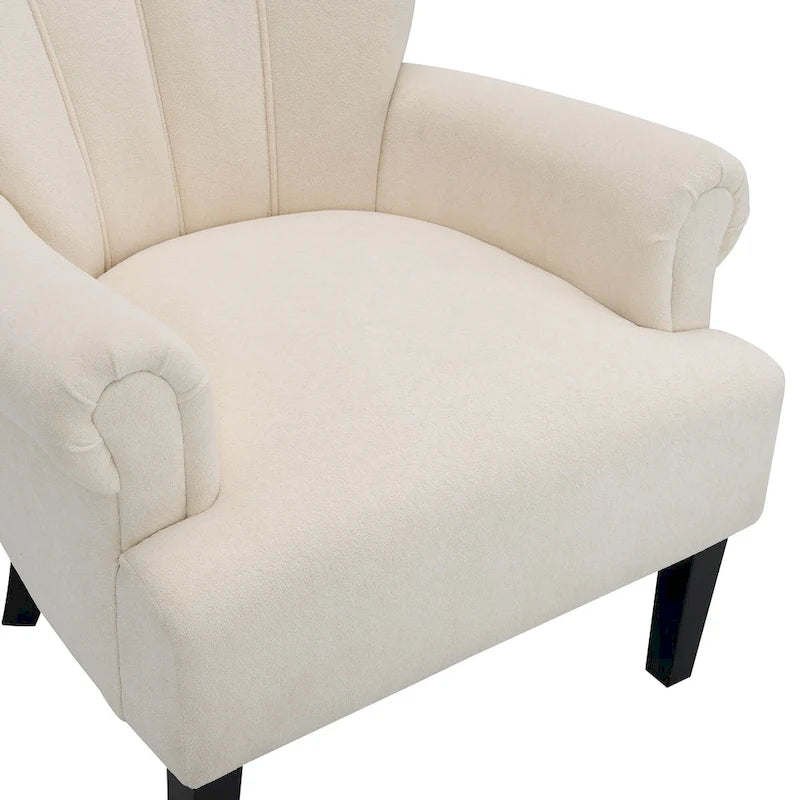 Poltrona a schienale alto Beige Channel
