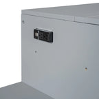 Letto a scomparsa matrimoniale con porta USB, ampio cassetto e combinazione guardaroba/scrivania