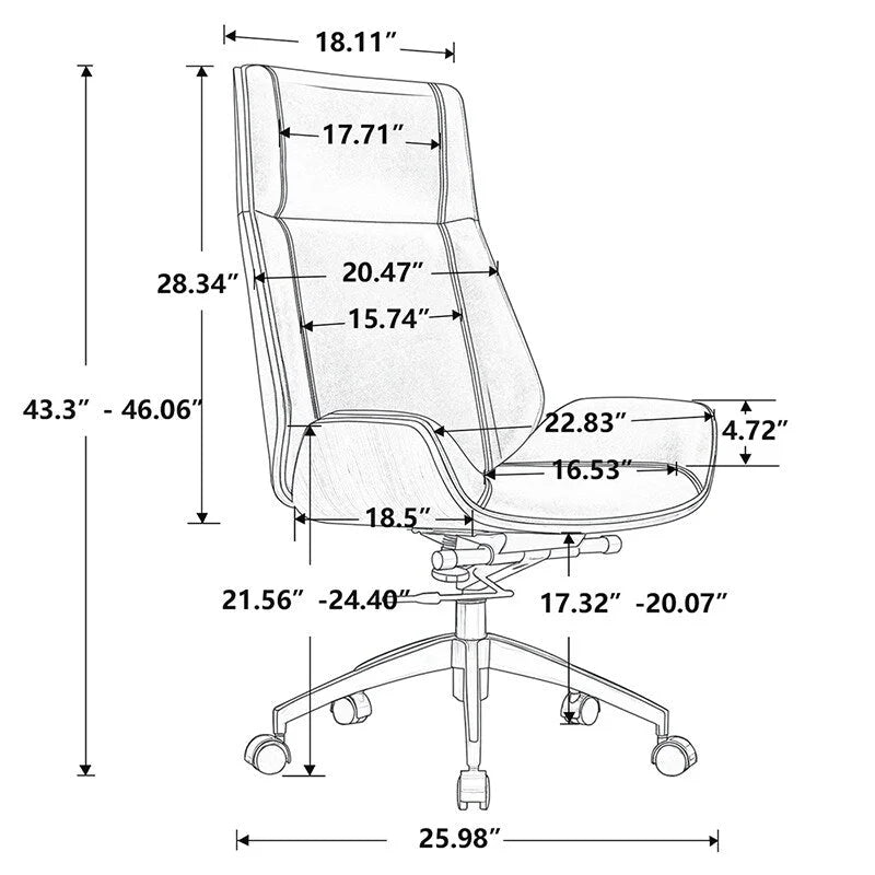 Sedia da ufficio ergonomica con poggiatesta