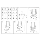 Sedia da ufficio ergonomica con poggiatesta