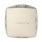 Pouf quadrato floreale – 50 cm, rivestimento in cotone