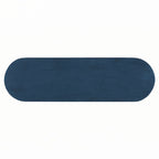 Consolle in rattan con ripiano ovale - Blu marino