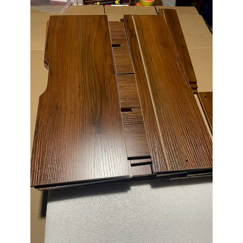 Set da tavolo per trucco con specchio illuminato, 3 cassetti e sgabello
