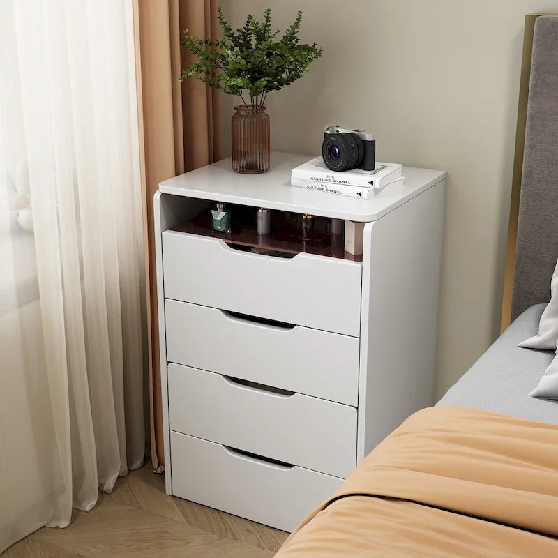 Set da tavolo per trucco con specchio illuminato, 3 cassetti e sgabello