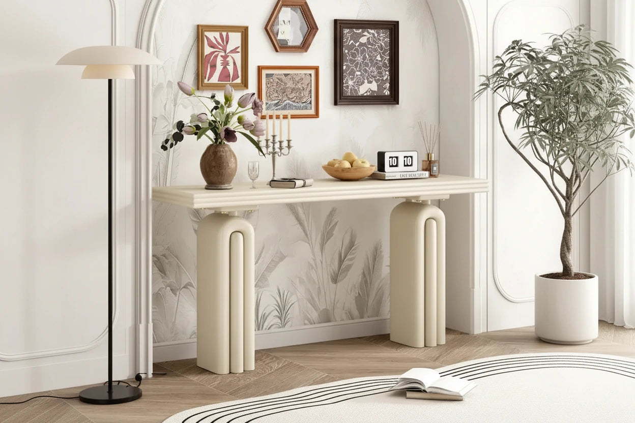 60 Long Console Table Entryway Accent Table for Living Room Hallway