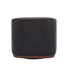 Poltrona a botte girevole a 360° rivestita con base in metallo