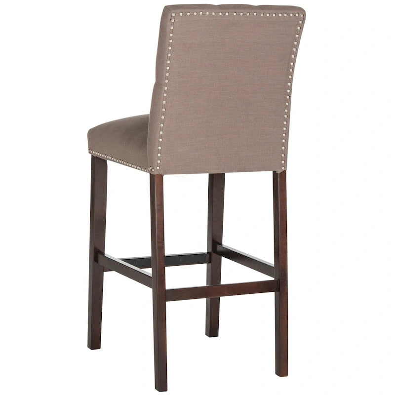 Set di 2 sgabelli da bar trapuntati da 80 cm (48L x 58P x 112A cm)
