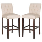 Set di 2 sgabelli da bar trapuntati da 80 cm (48L x 58P x 112A cm)