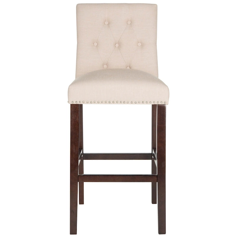 Set di 2 sgabelli da bar trapuntati da 80 cm (48L x 58P x 112A cm)