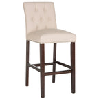 Set di 2 sgabelli da bar trapuntati da 80 cm (48L x 58P x 112A cm)