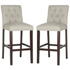 Set di 2 sgabelli da bar trapuntati da 80 cm (48L x 58P x 112A cm)