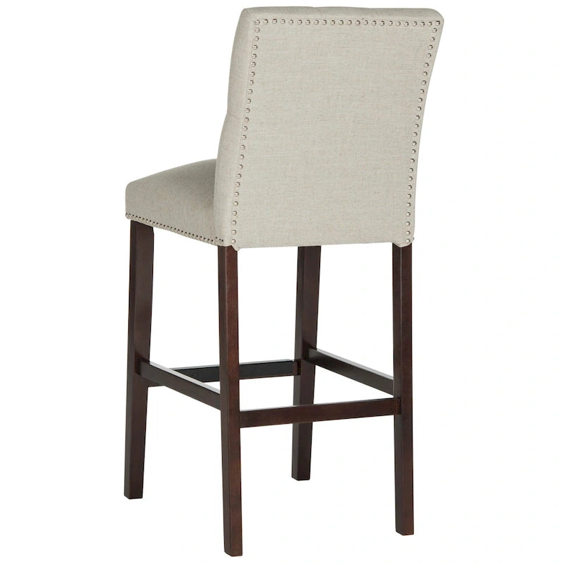 Set di 2 sgabelli da bar trapuntati da 80 cm (48L x 58P x 112A cm)