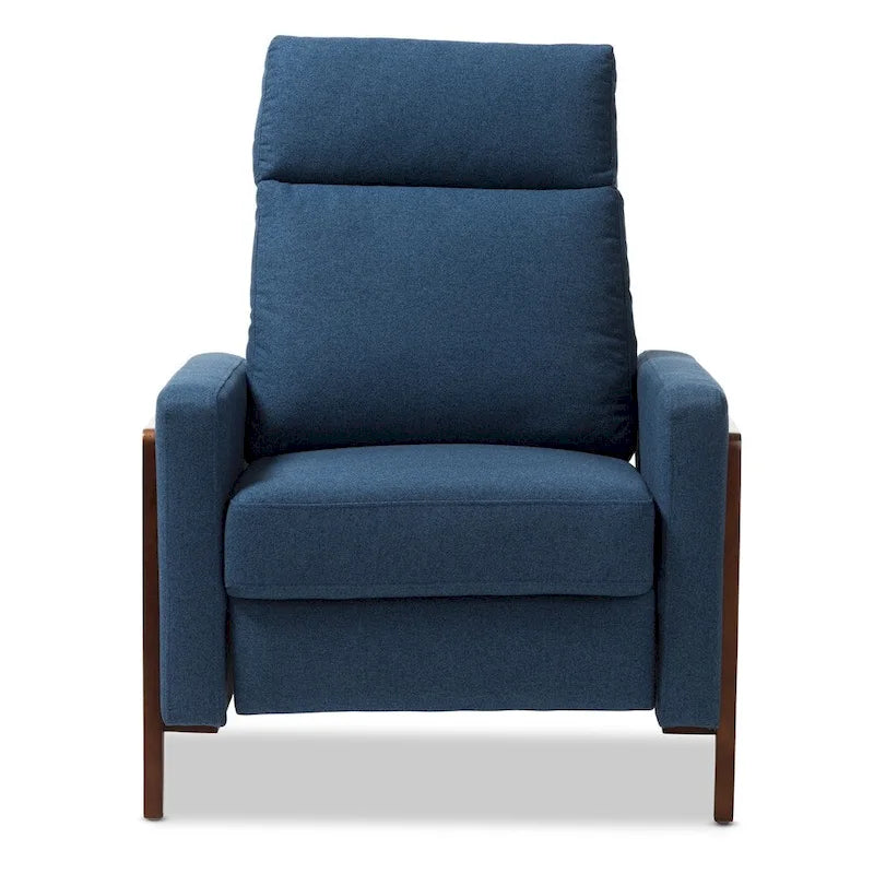 Poltrona reclinabile in tessuto Mid-Century