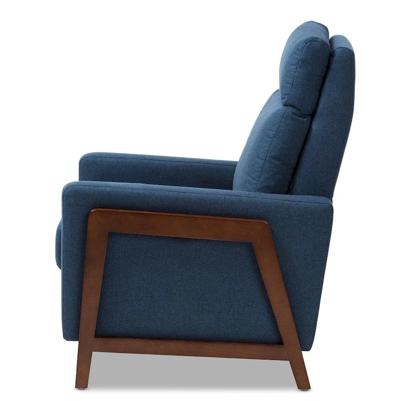 Poltrona reclinabile in tessuto Mid-Century