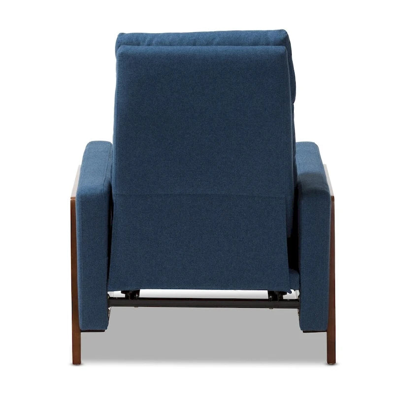 Poltrona reclinabile in tessuto Mid-Century