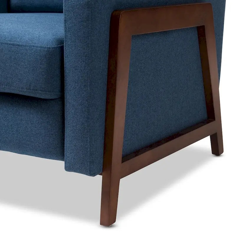 Poltrona reclinabile in tessuto Mid-Century
