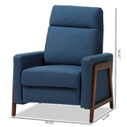 Poltrona reclinabile in tessuto Mid-Century
