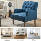 Sedia d'accento capitonné con borchie decorative, set da 2