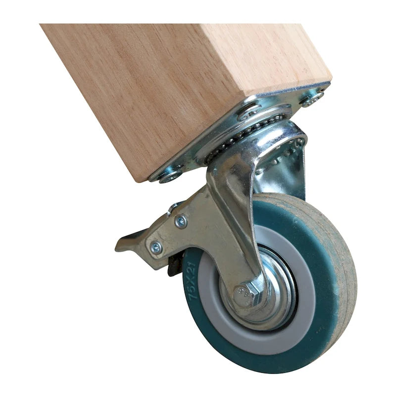 Carrello da cucina in paravood massiccio non rifinito