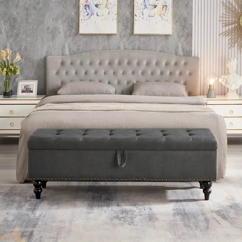 Panca contenitore/ottoman, 150 cm