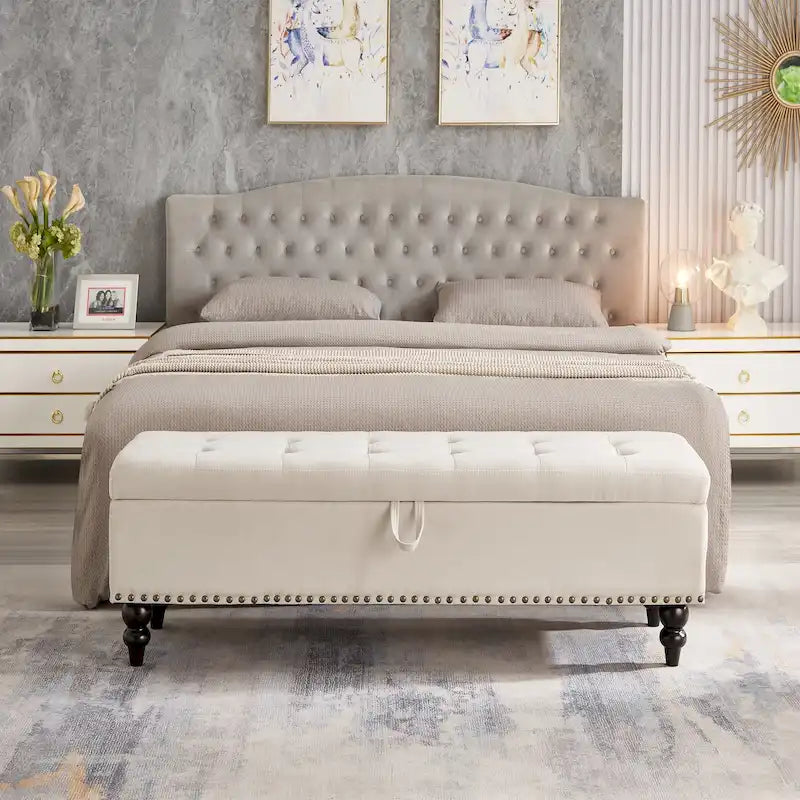 Panca contenitore/ottoman, 150 cm