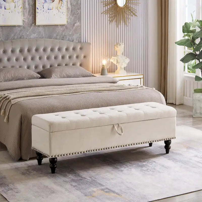 Panca contenitore/ottoman, 150 cm