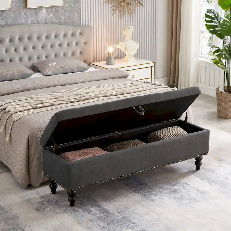 Panca contenitore/ottoman, 150 cm