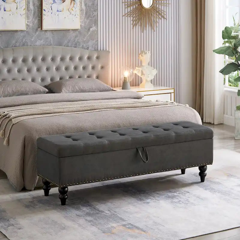 Panca contenitore/ottoman, 150 cm