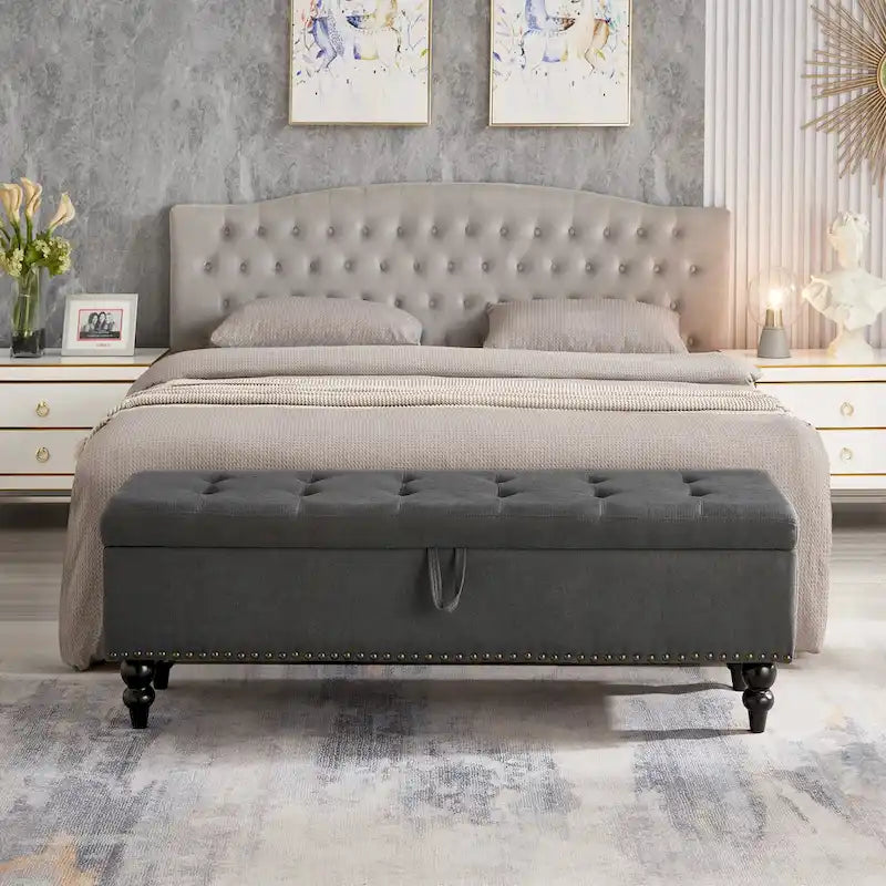 Panca contenitore/ottoman, 150 cm