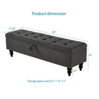 Panca contenitore/ottoman, 150 cm