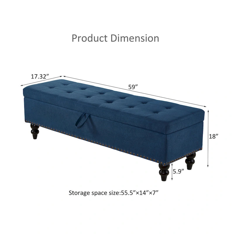 Panca contenitore/ottoman, 150 cm