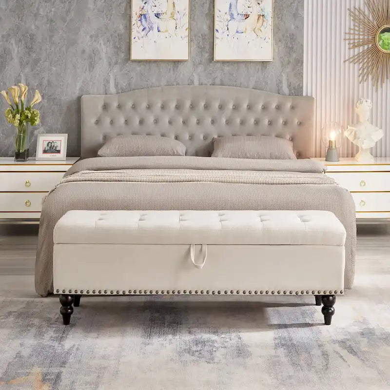 Panca contenitore/ottoman, 150 cm