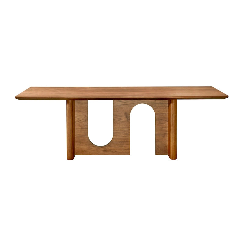 Tavolo da pranzo rettangolare in noce - 92L x 39,3P x 30A
