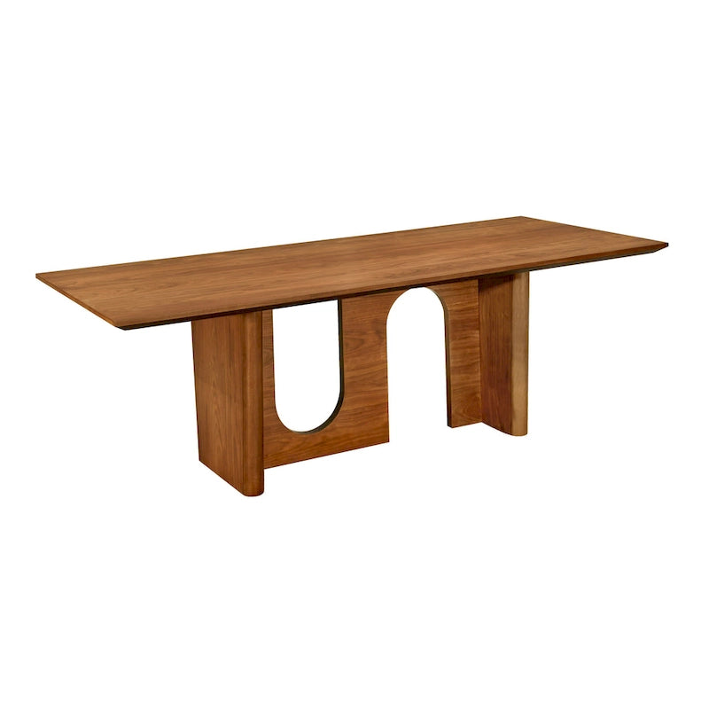 Tavolo da pranzo rettangolare in noce - 92L x 39,3P x 30A