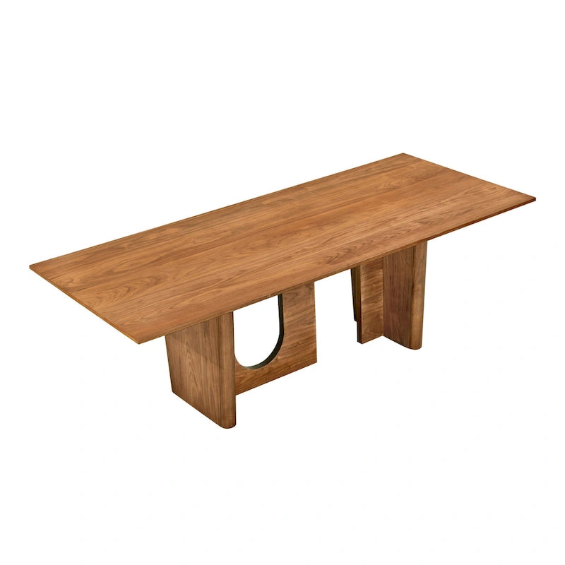 Tavolo da pranzo rettangolare in noce - 92L x 39,3P x 30A