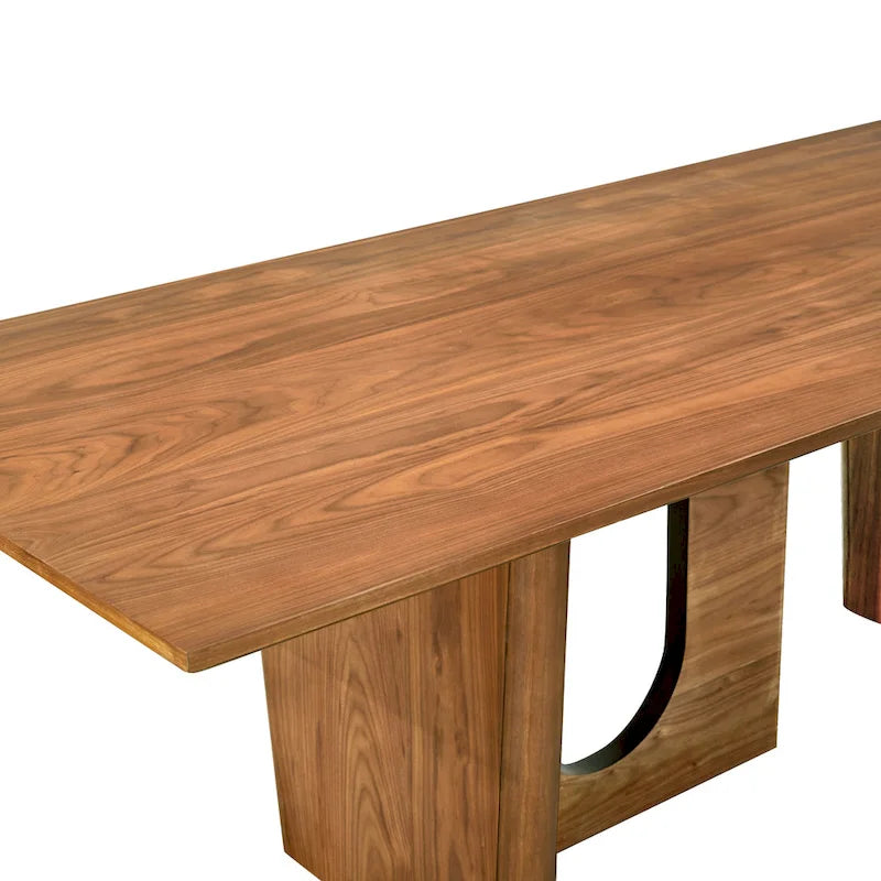 Tavolo da pranzo rettangolare in noce - 92L x 39,3P x 30A