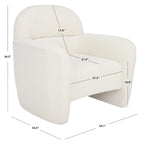 Poltrona Bouclé - 83,8 cm L x 85 cm P x 86,3 cm H