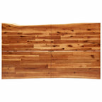 Tavolo da pranzo in legno massello di acacia con bordo naturale