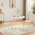 Tavolo da pranzo rotondo da 31,5" con gambe in metallo