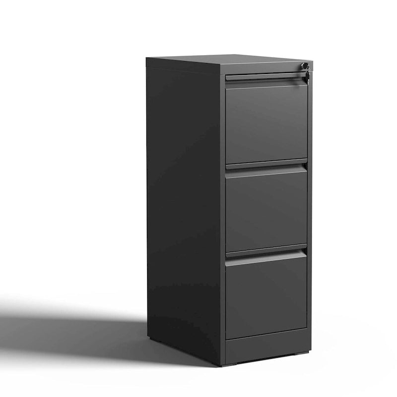 Armadietto Metallico Verticale per Archiviazione con Serratura – 2/3/4/5 Cassetti, Adatto per Formato A4 / Legale / Letter