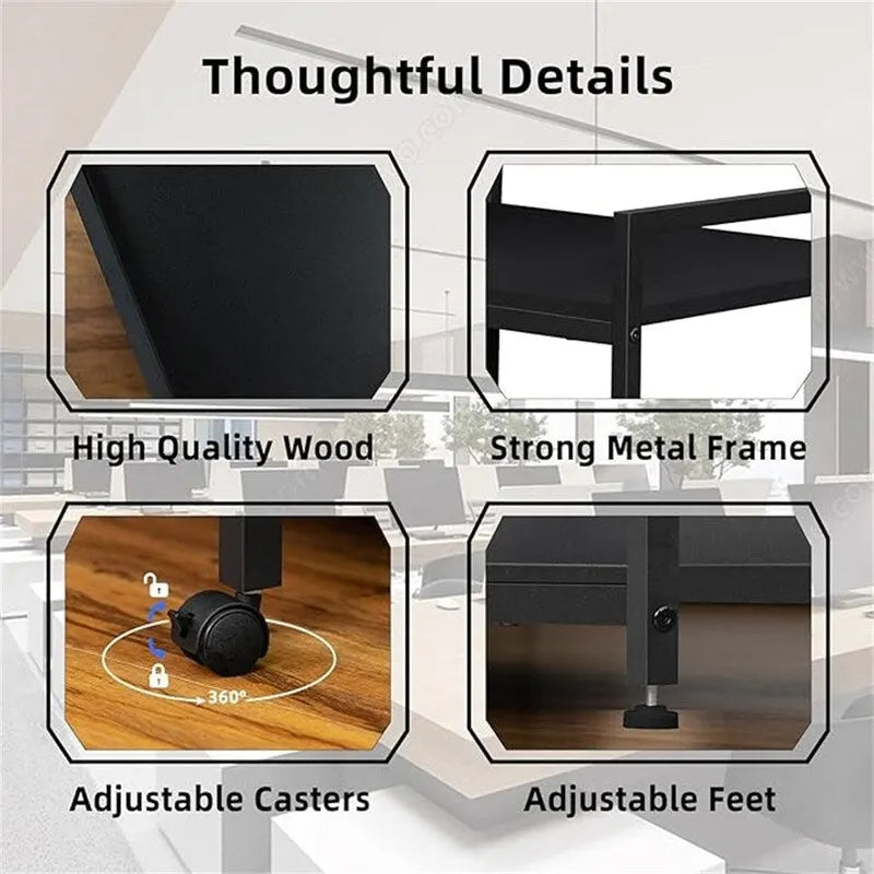 Supporto per stampante a 3 livelli con stazione di ricarica e porte USB (61 cm P x 47,3 cm L x 78,4 cm A)
