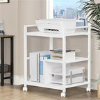 Supporto per stampante a 3 livelli con stazione di ricarica e porte USB (61 cm P x 47,3 cm L x 78,4 cm A)