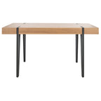 Tavolo da pranzo con piano in legno stile Mid-Century e gambe a forcina - 150 cm L x 90 cm P x 75 cm H