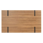 Tavolo da pranzo con piano in legno stile Mid-Century e gambe a forcina - 150 cm L x 90 cm P x 75 cm H
