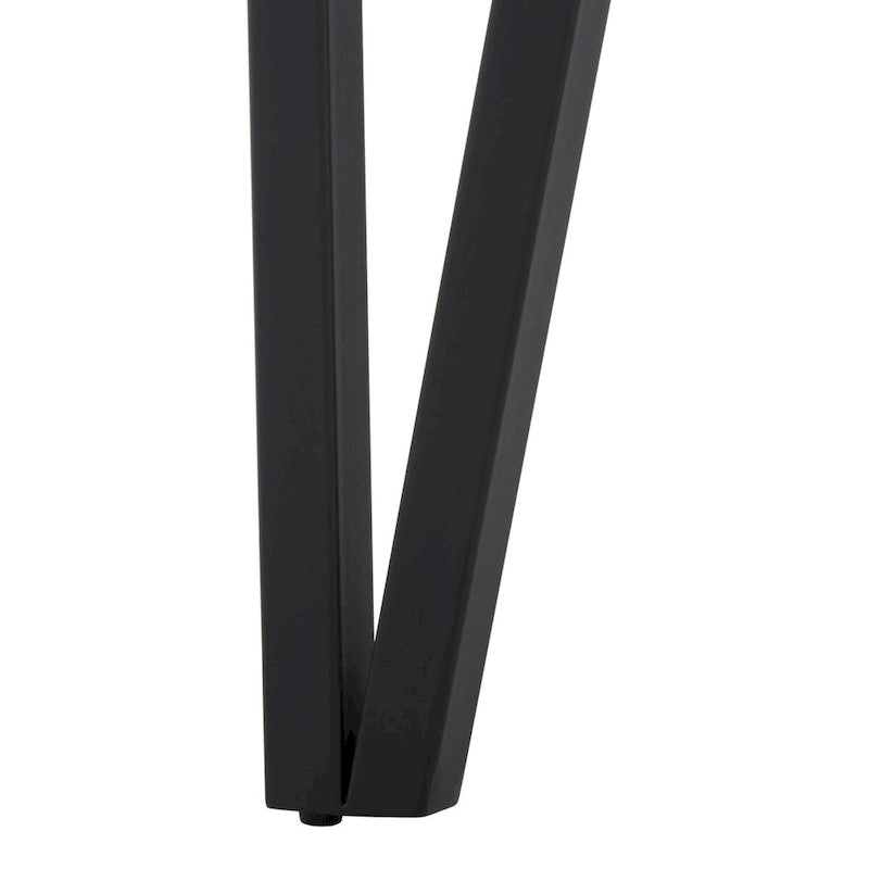 Tavolo da pranzo con piano in legno stile Mid-Century e gambe a forcina - 150 cm L x 90 cm P x 75 cm H
