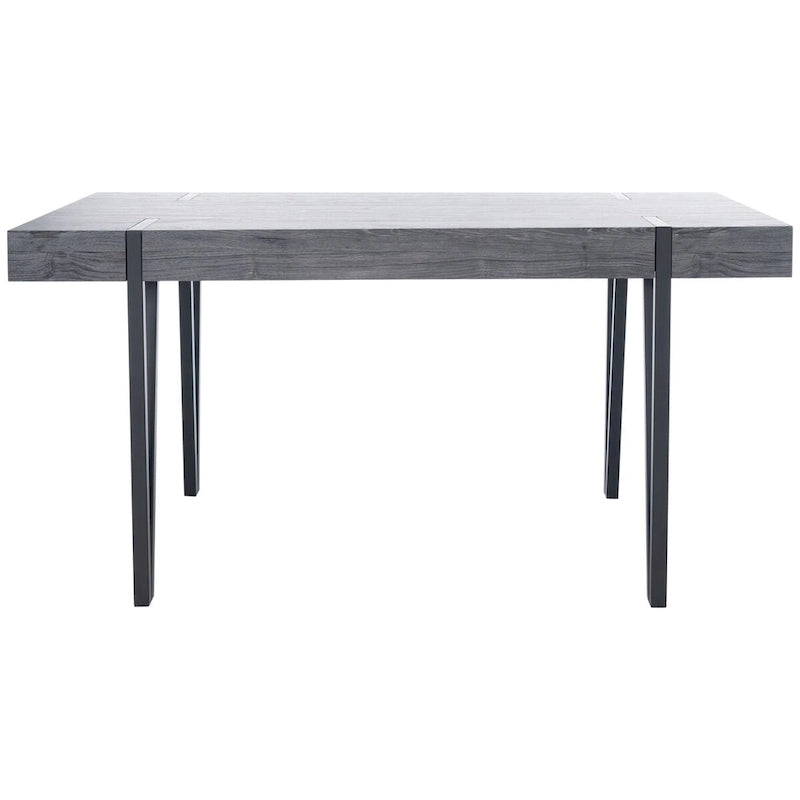 Tavolo da pranzo con piano in legno stile Mid-Century e gambe a forcina - 150 cm L x 90 cm P x 75 cm H