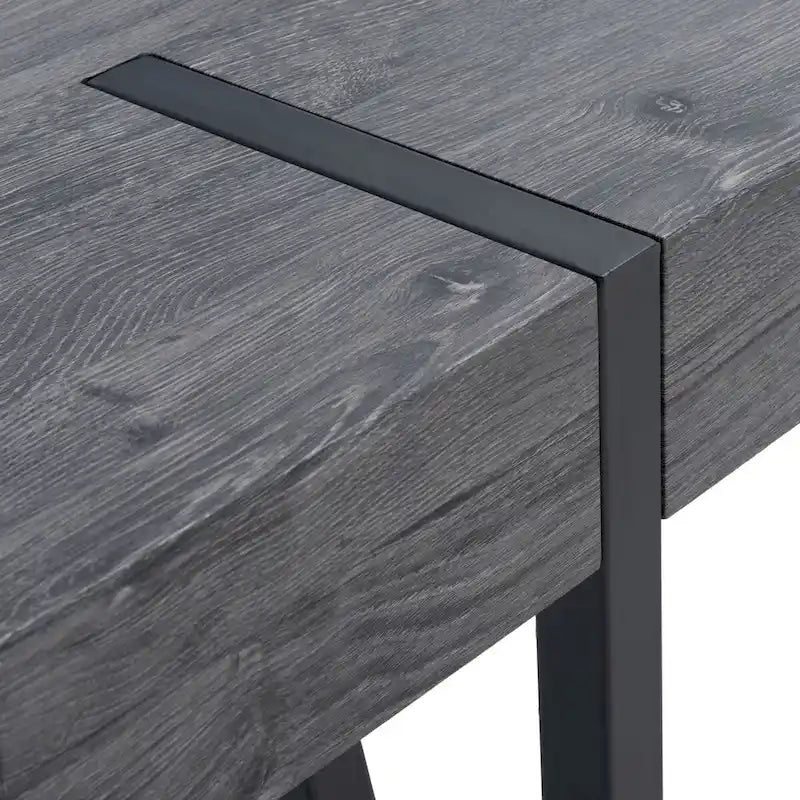 Tavolo da pranzo con piano in legno stile Mid-Century e gambe a forcina - 150 cm L x 90 cm P x 75 cm H