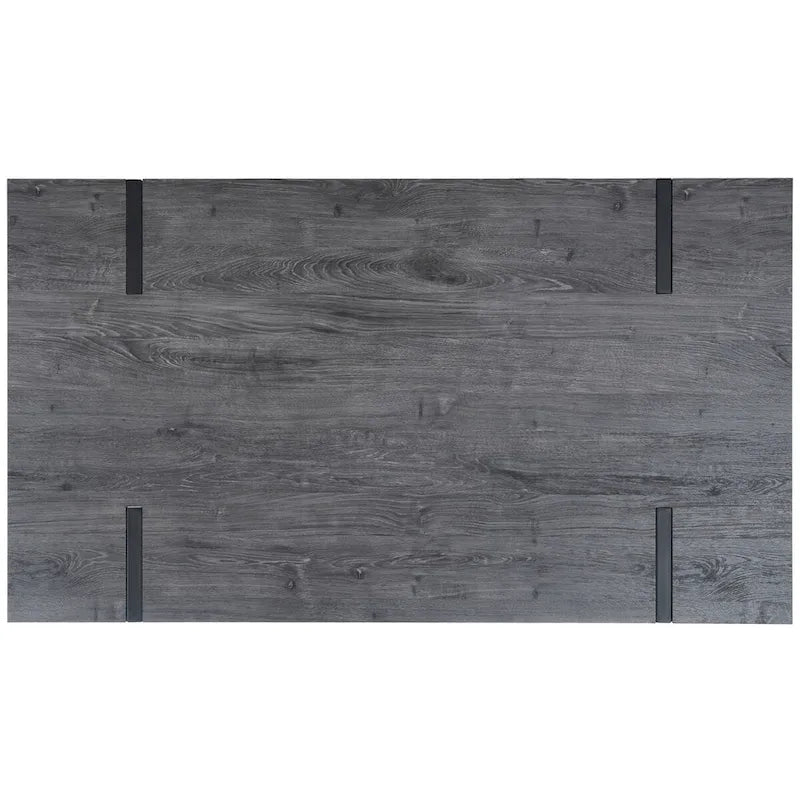 Tavolo da pranzo con piano in legno stile Mid-Century e gambe a forcina - 150 cm L x 90 cm P x 75 cm H